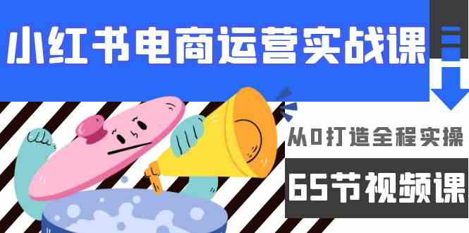 小红书电商运营实战课，​从0打造全程实操（63节视频课）-东南兔资源网